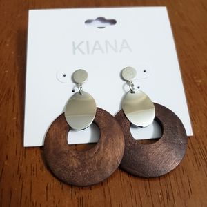 🎁Wood And Metal Earrings